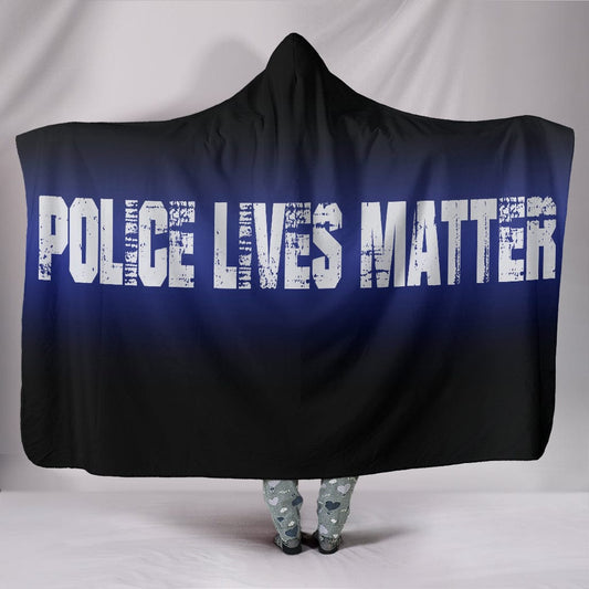 Police Lives Matter Hoodie Blanket