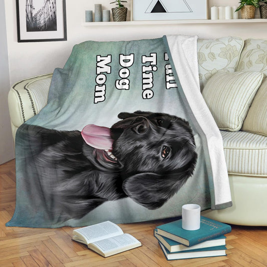 Full Time Dog Mom Premium Fleece Blanket