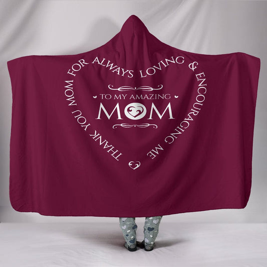 Amazing Mom Hooded Blanket