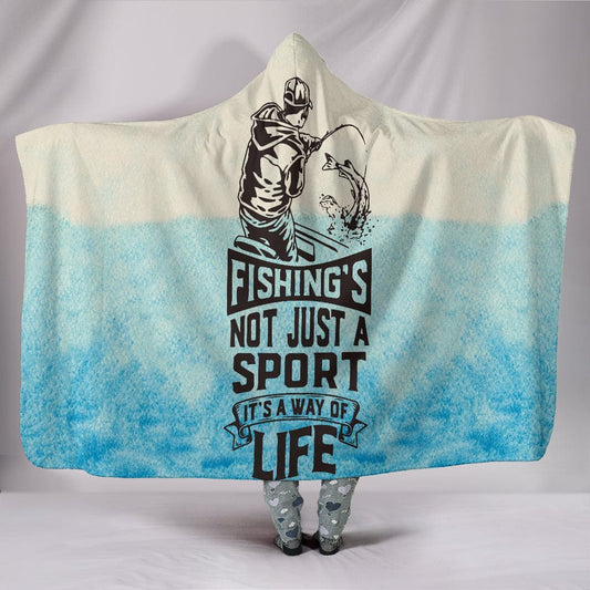 Fishing Life Custom Hoodie Blanket