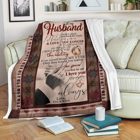 My Husband Premium Fleece Blanket