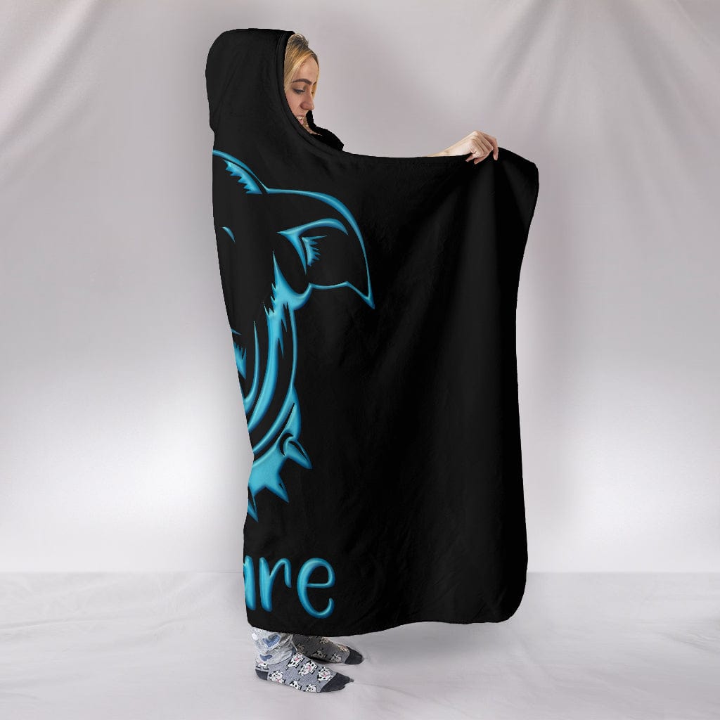 Beware of Pitbull Hooded Blanket