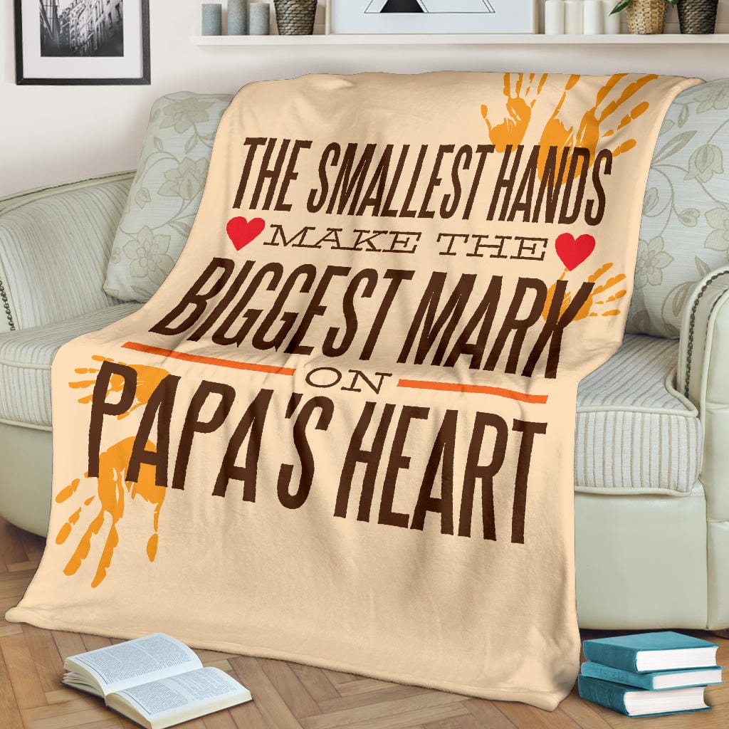 The Smallest Hands Premium Fleece Blanket
