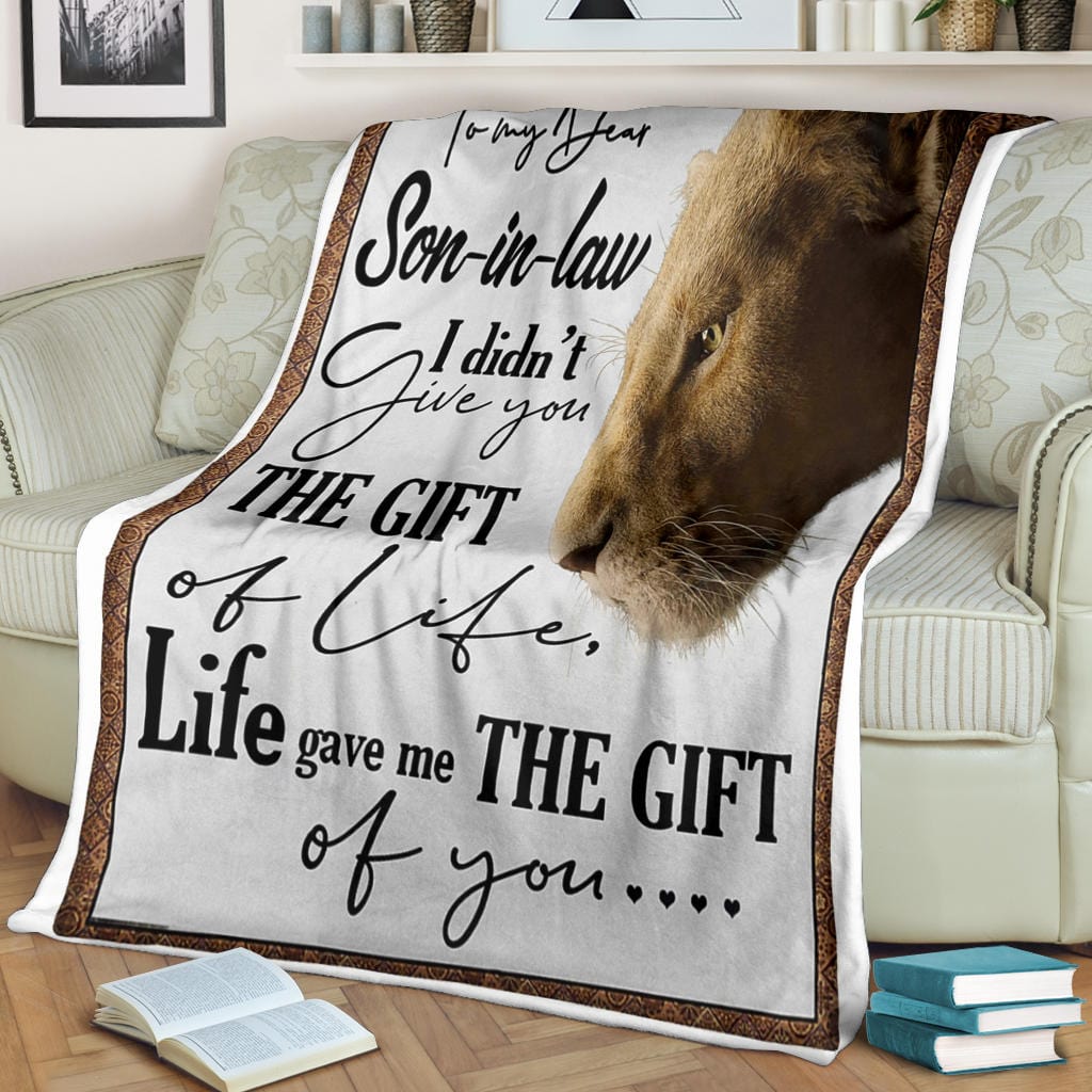 To My Dear Son In Law Premium Fleece Blanket