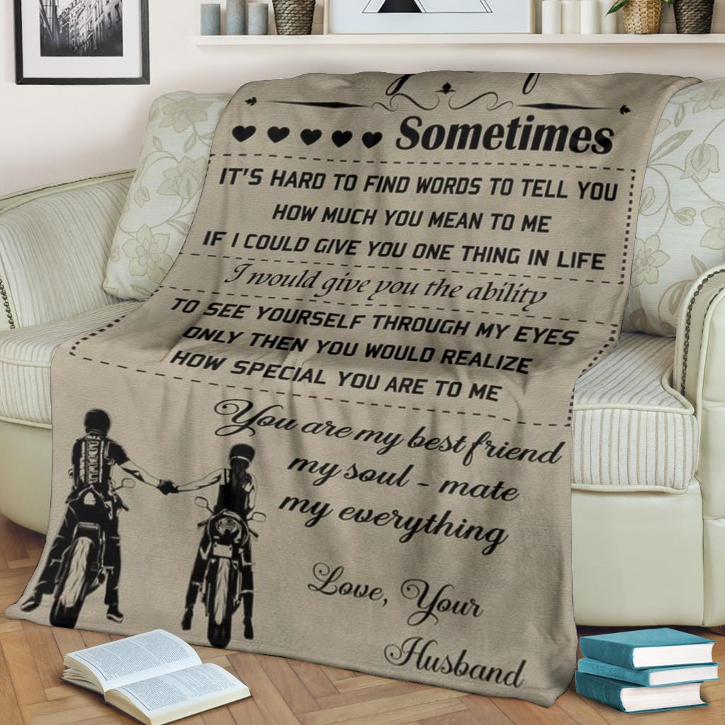 To My Wife Premium Fleece Blanket