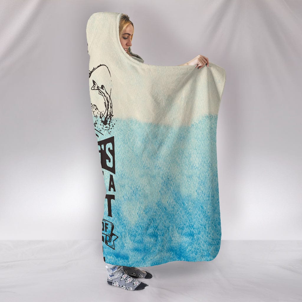 Fishing Life Custom Hoodie Blanket