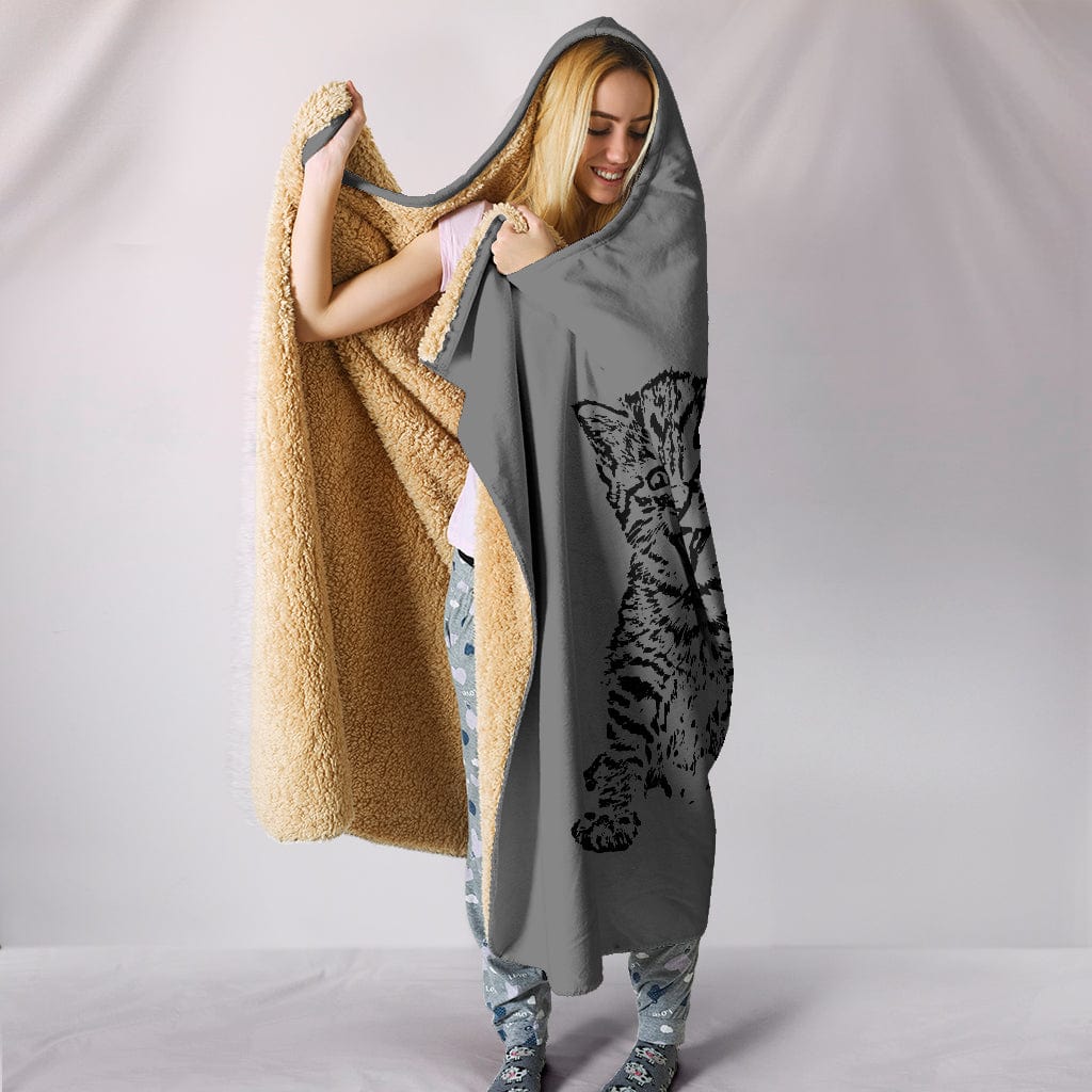 Meow's It Going Hooded Blanket