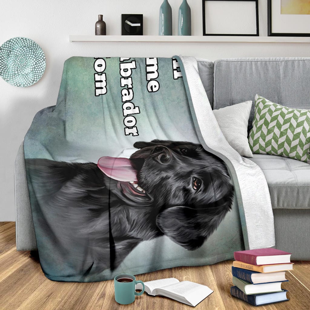 Full Time Labrador Mom Premium Fleece Blanket