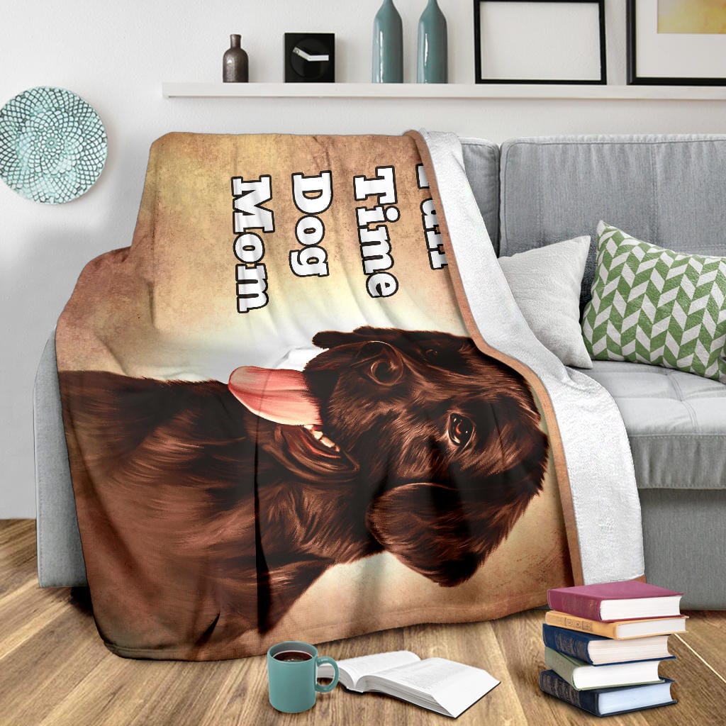 Full Time Dog Mom Premium Fleece Blanket