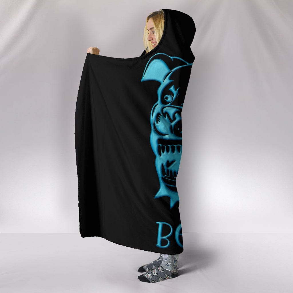 Beware of Pitbull Hooded Blanket