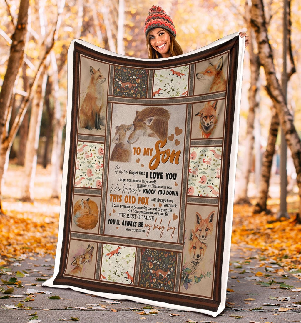 To My Son Premium Fleece Blanket