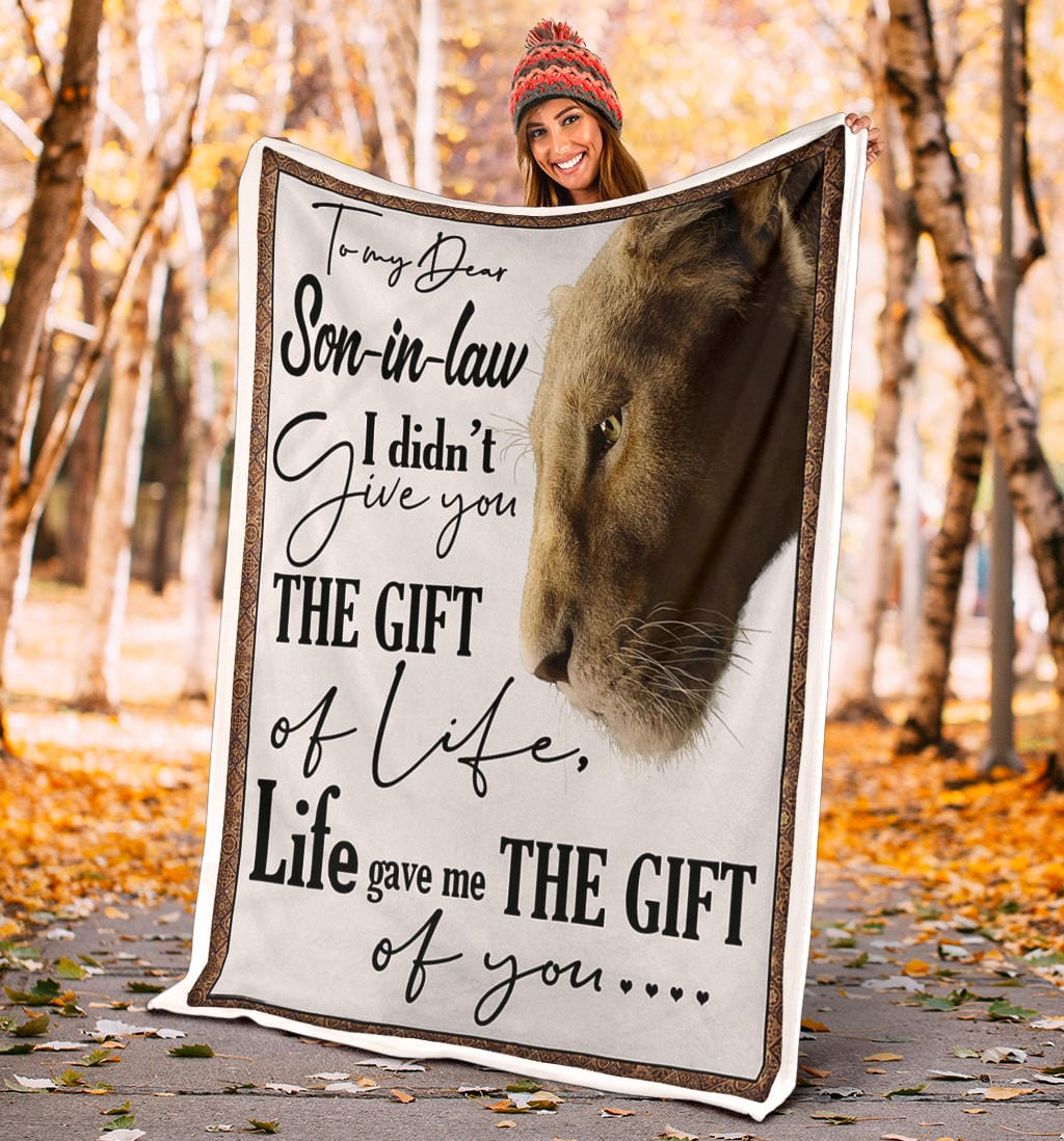To My Dear Son In Law Premium Fleece Blanket