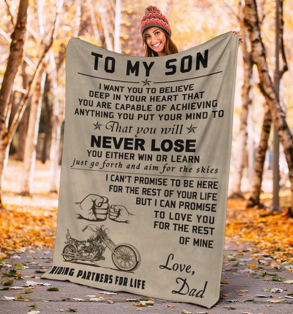 My Son Premium Fleece Blanket