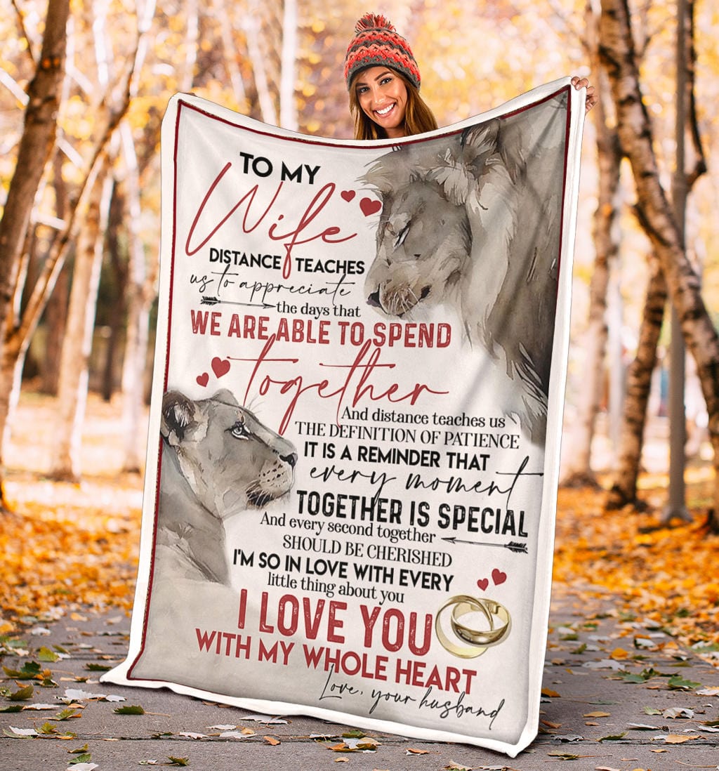 To My Wife Premium Fleece Blanket