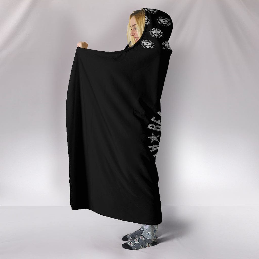Bearded Awesome Dad Custom Hoodie Blanket