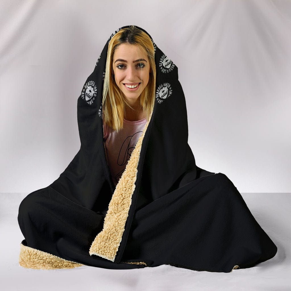 Bearded Awesome Dad Custom Hoodie Blanket