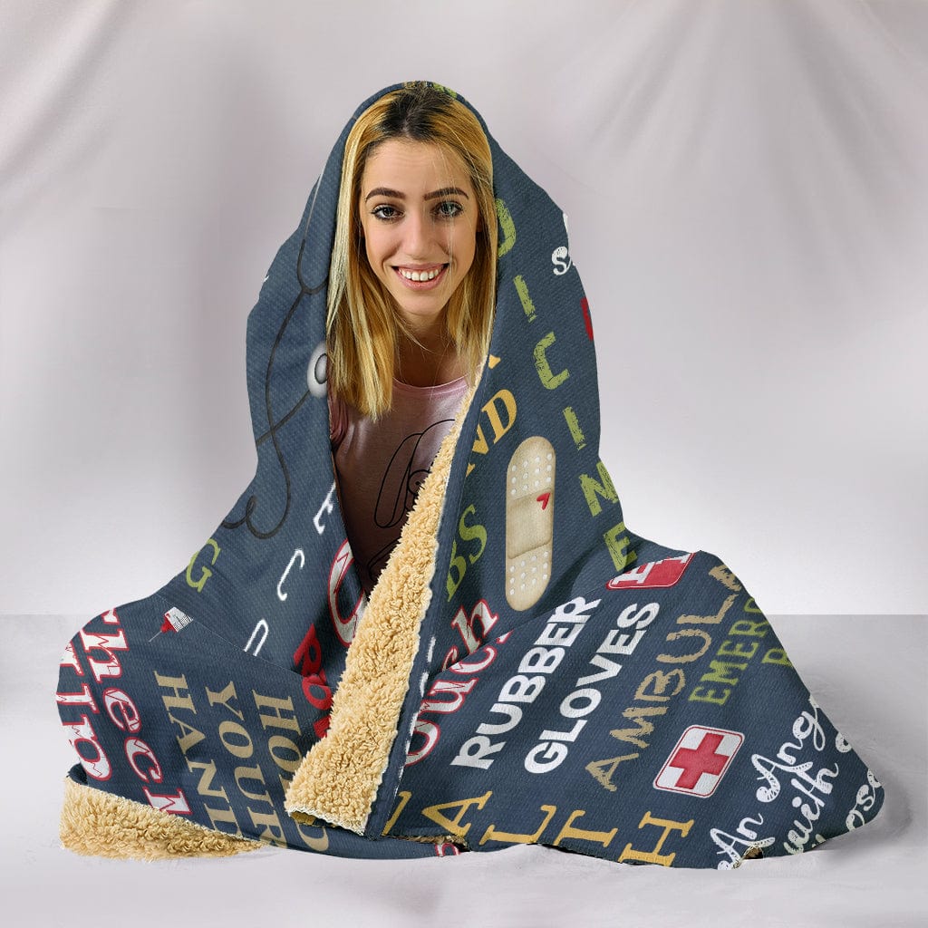 Nurse Doctor "Owie" Hooded Blanket