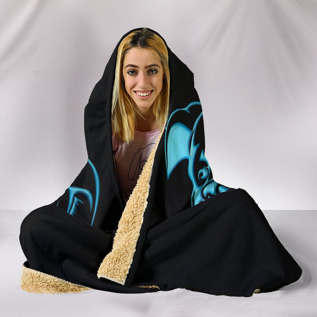 Beware of Pitbull Hooded Blanket