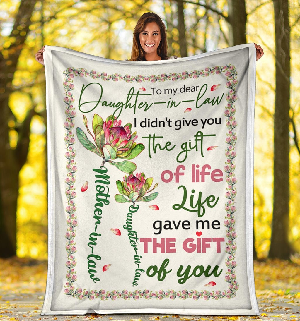 Daughter In Law Premium Fleece Blanket