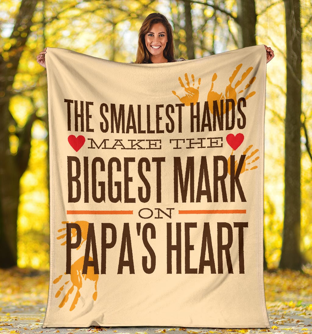 The Smallest Hands Premium Fleece Blanket