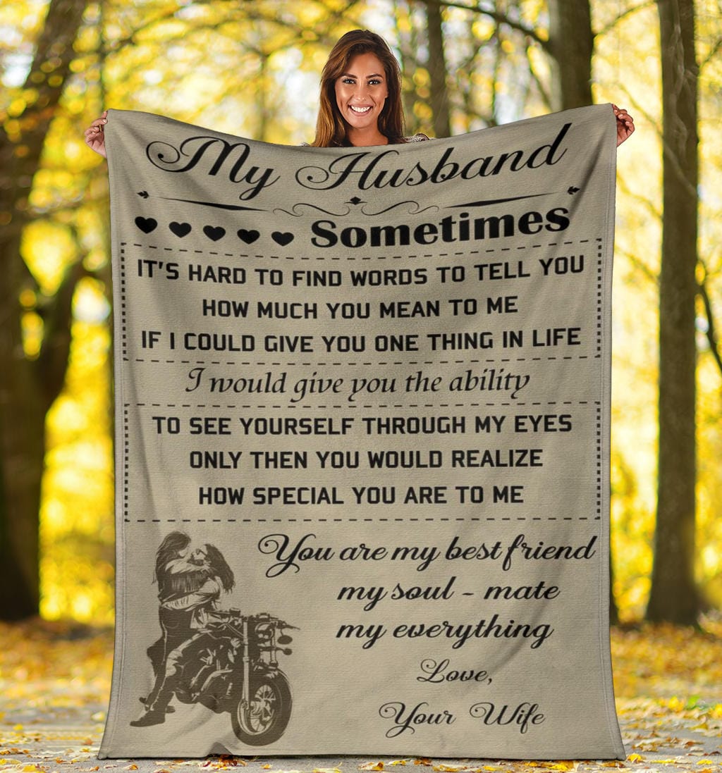 To My Husband Premium Fleece Blanket
