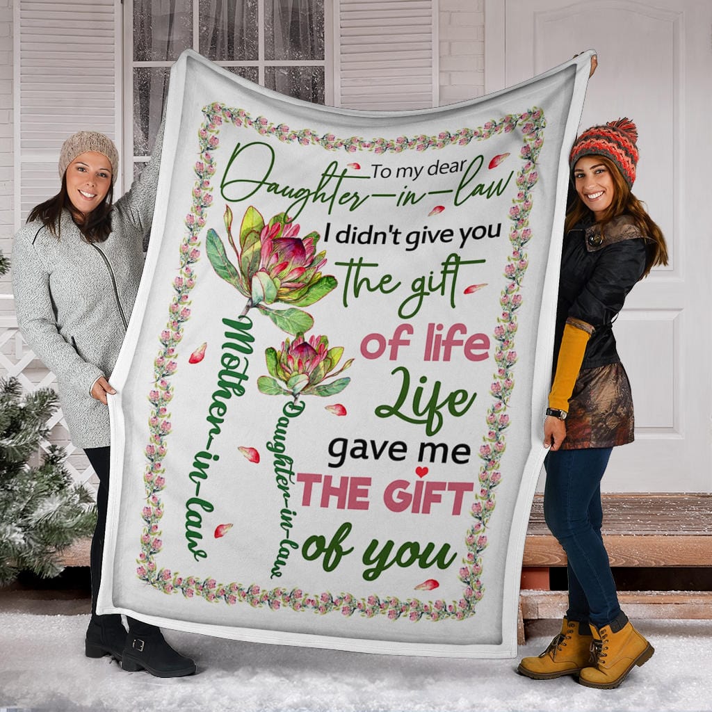 Daughter In Law Premium Fleece Blanket