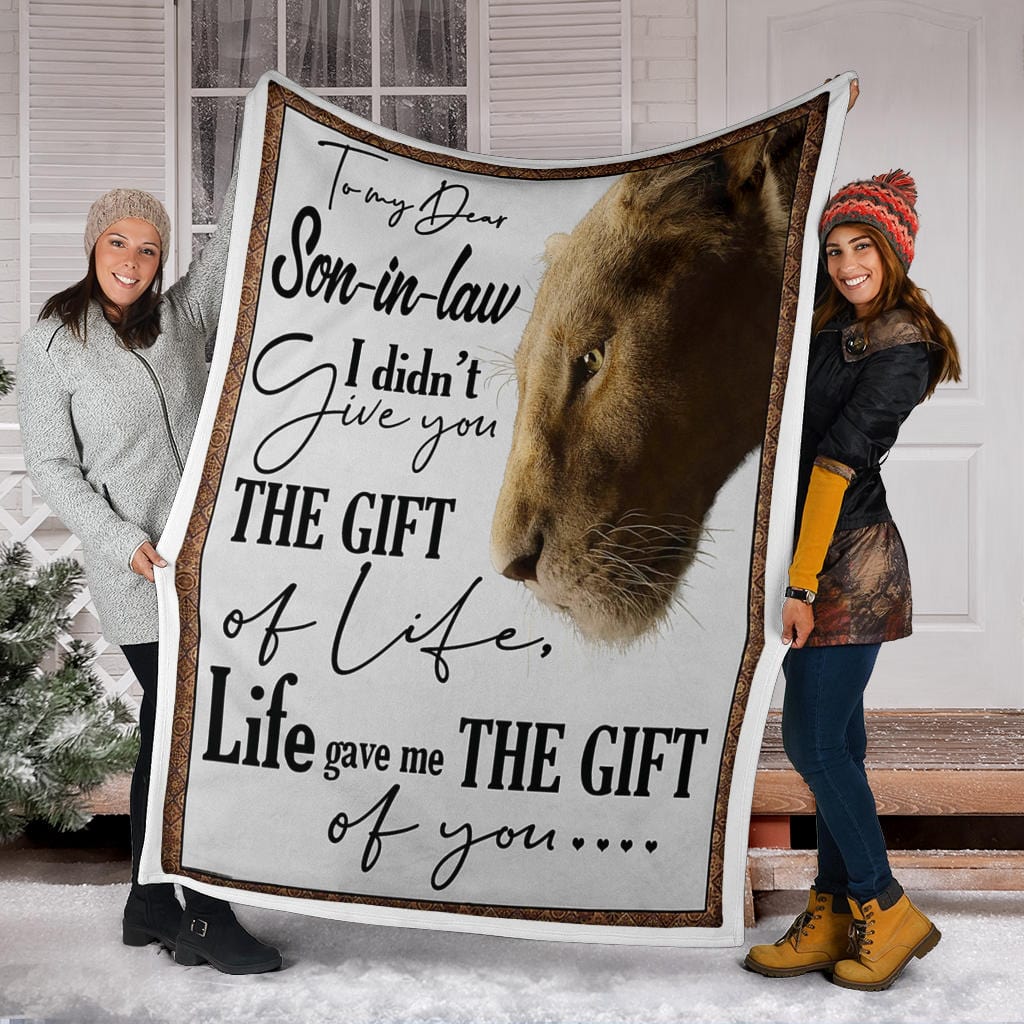 To My Dear Son In Law Premium Fleece Blanket