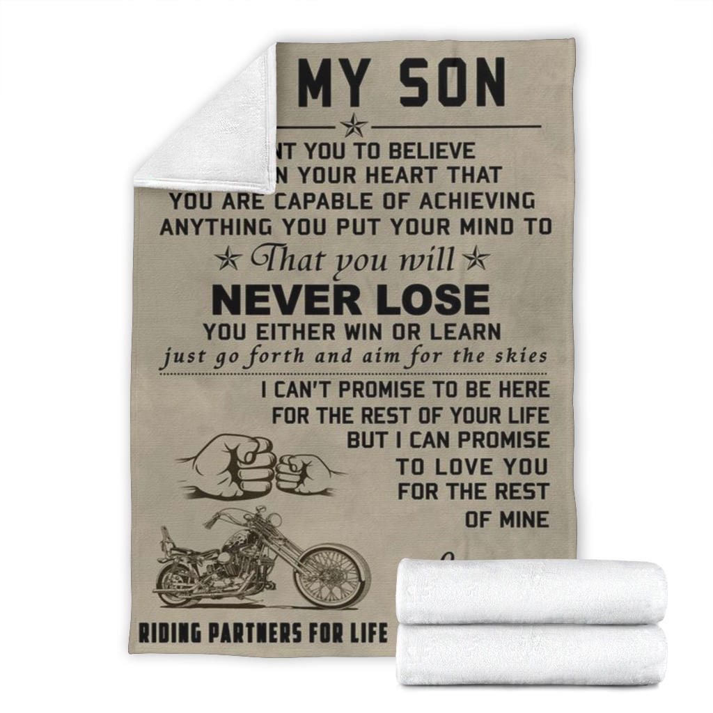 My Son Premium Fleece Blanket