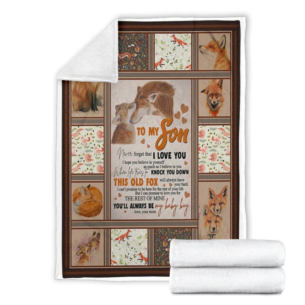 To My Son Premium Fleece Blanket