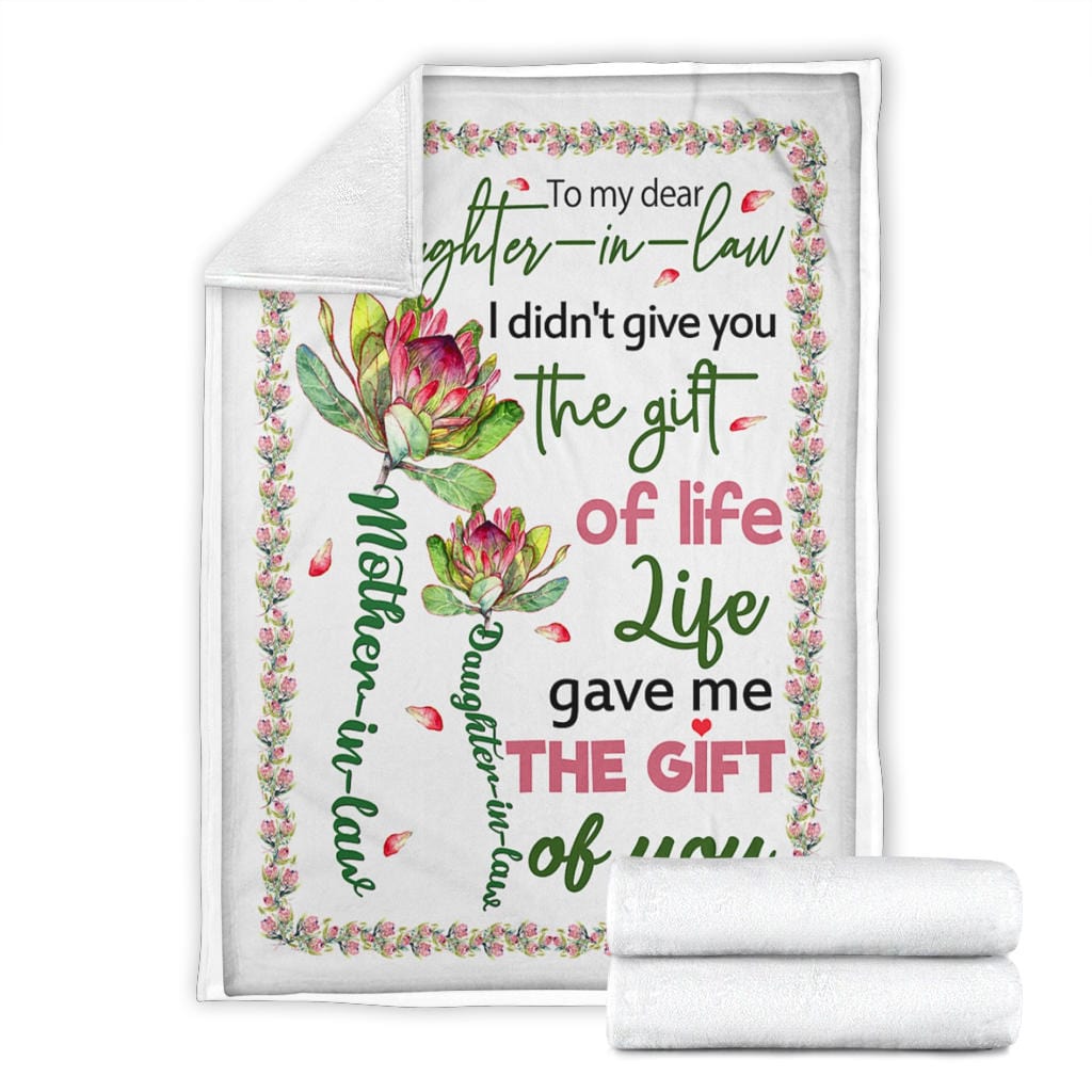 Daughter In Law Premium Fleece Blanket