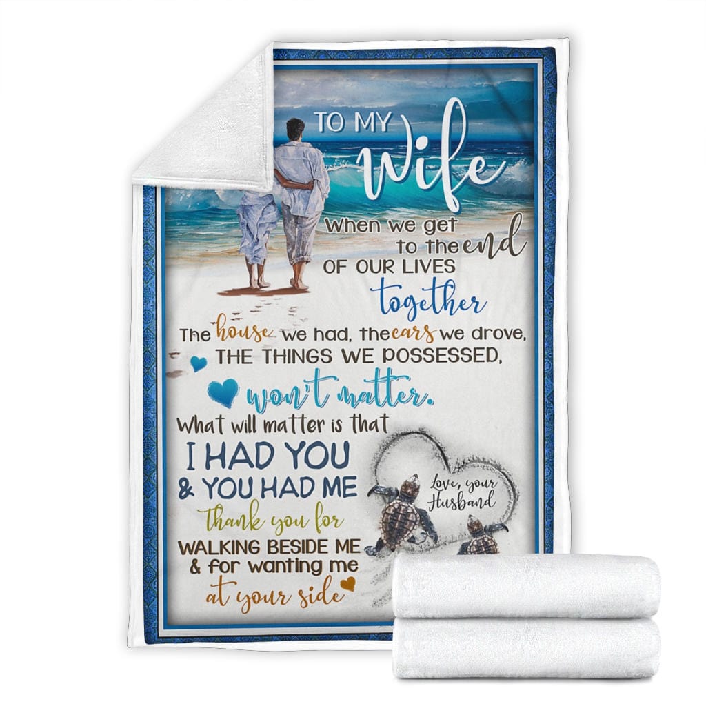 To My Wife Premium Fleece Blanket