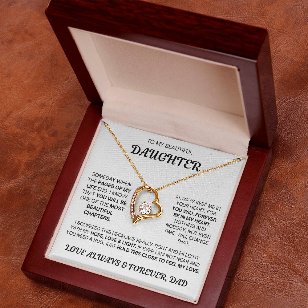 Dad to Daughter - Always & Forever Love - Forever Love Necklace