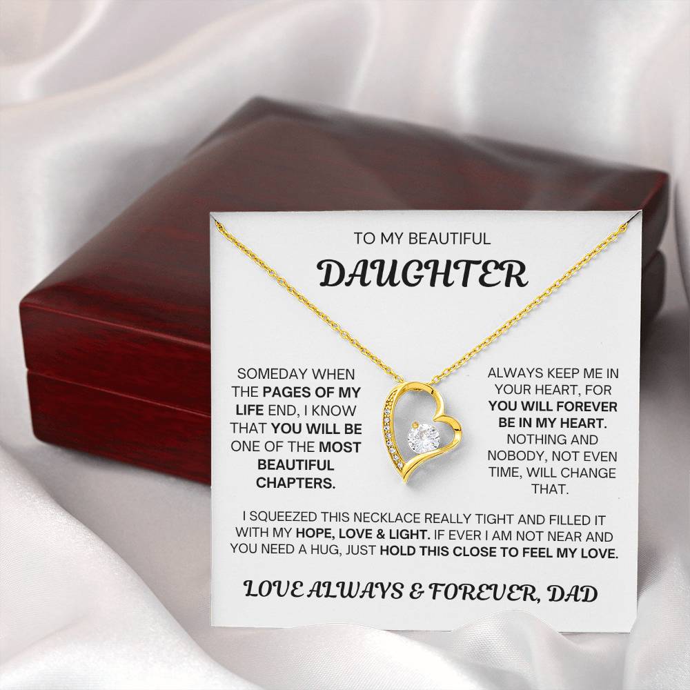 Dad to Daughter - Always & Forever Love - Forever Love Necklace