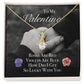 Valentine - Alluring Beauty Necklace - Lighted Mahogany Style Box Option