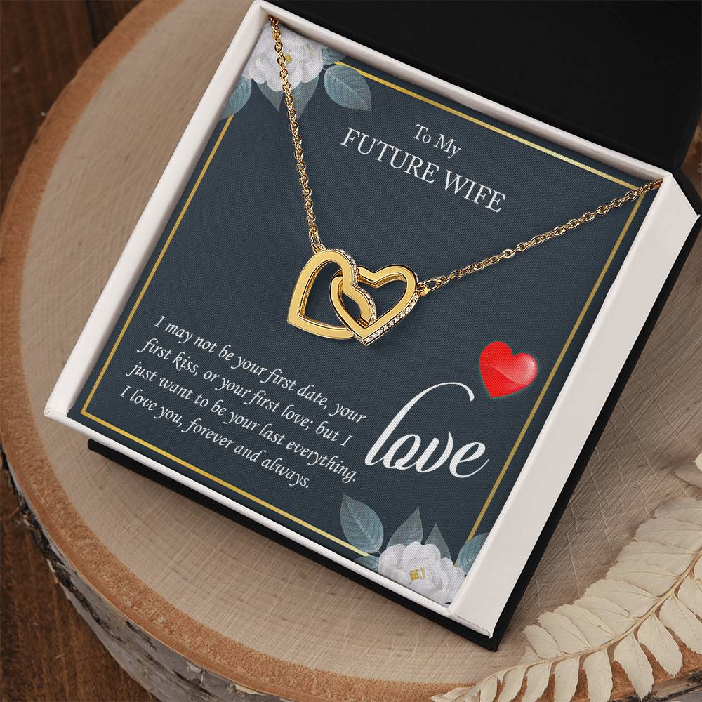 My Future Wife - Love Always - Interlocking Hearts - Love Necklace