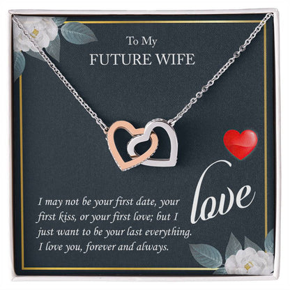 My Future Wife - Love Always - Interlocking Hearts - Love Necklace