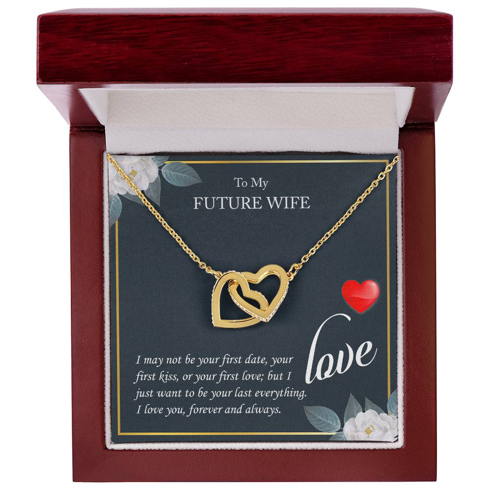 My Future Wife - Love Always - Interlocking Hearts - Love Necklace