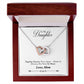 From Mom To Daughter - Interlocking Hearts Pendant Necklace