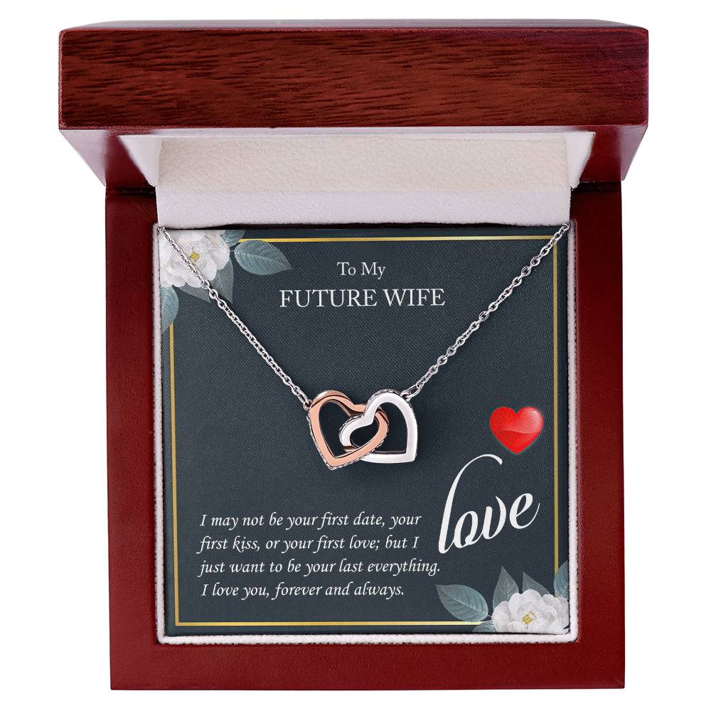 My Future Wife - Love Always - Interlocking Hearts - Love Necklace