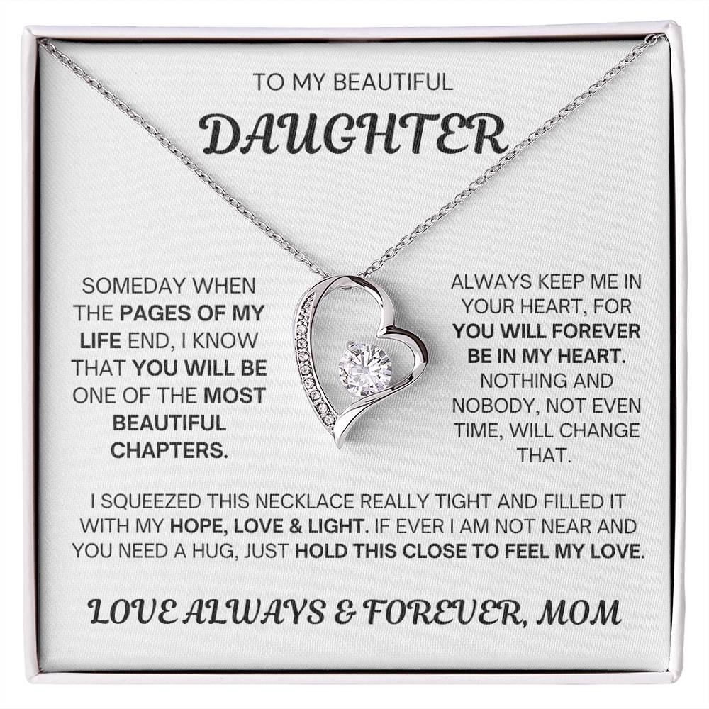 Mom to Daughter - Always & Forever Love - Forever Love Necklace