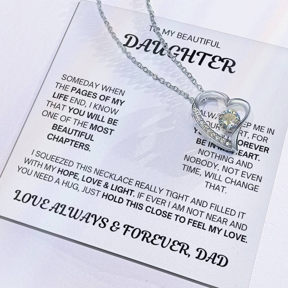 Dad to Daughter - Always & Forever Love - Forever Love Necklace