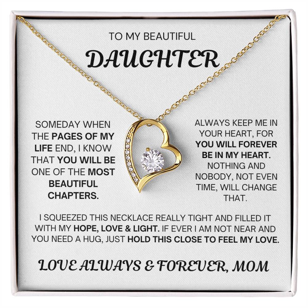 Mom to Daughter - Always & Forever Love - Forever Love Necklace