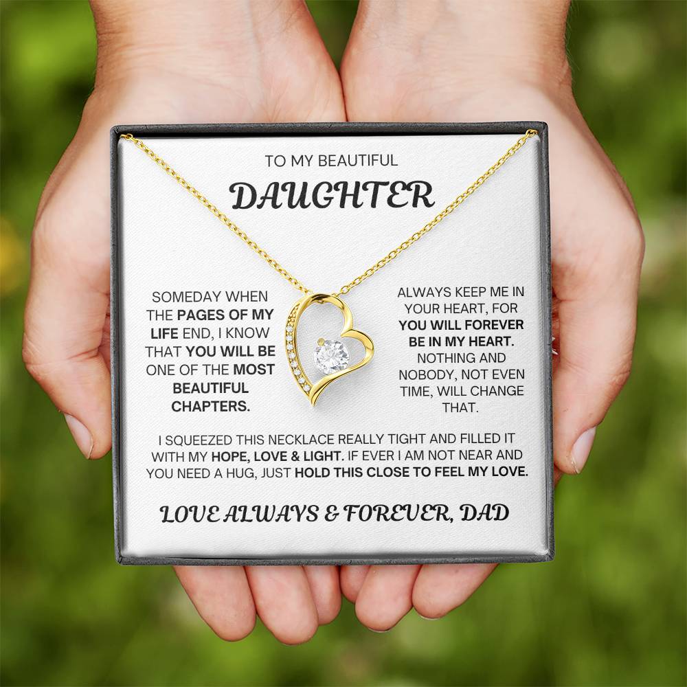 Dad to Daughter - Always & Forever Love - Forever Love Necklace