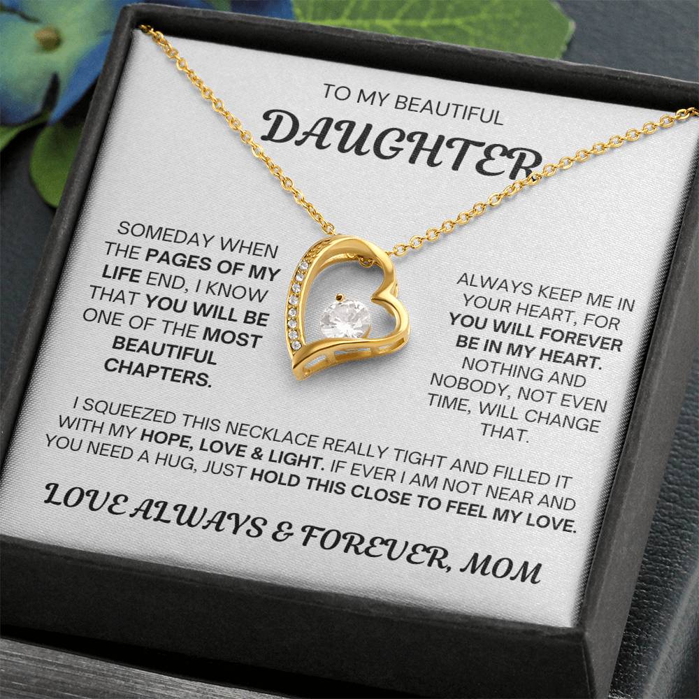 Mom to Daughter - Always & Forever Love - Forever Love Necklace