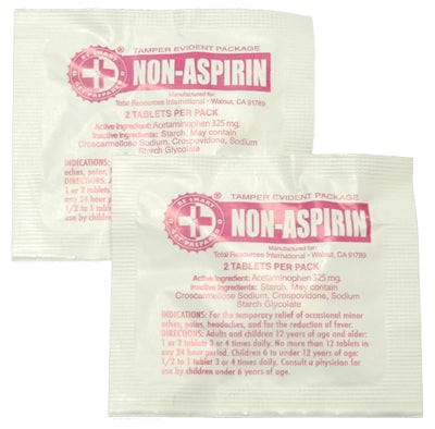 100 Non-aspirin Packs With 2 Tablets