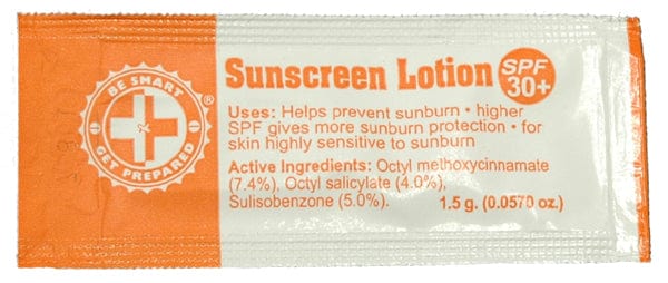 100 Sunscreen Lotion Packets