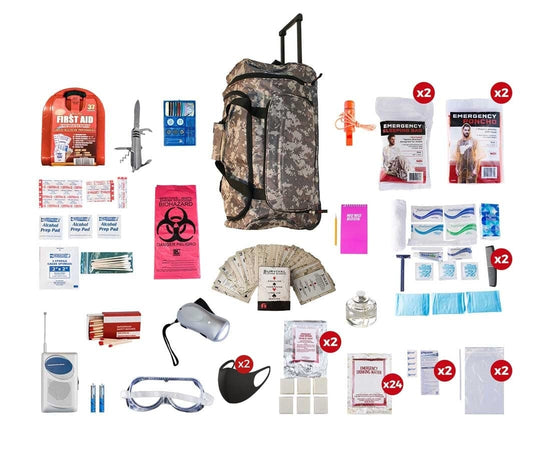 2 Person Deluxe Survival Kit (72+ Hours)