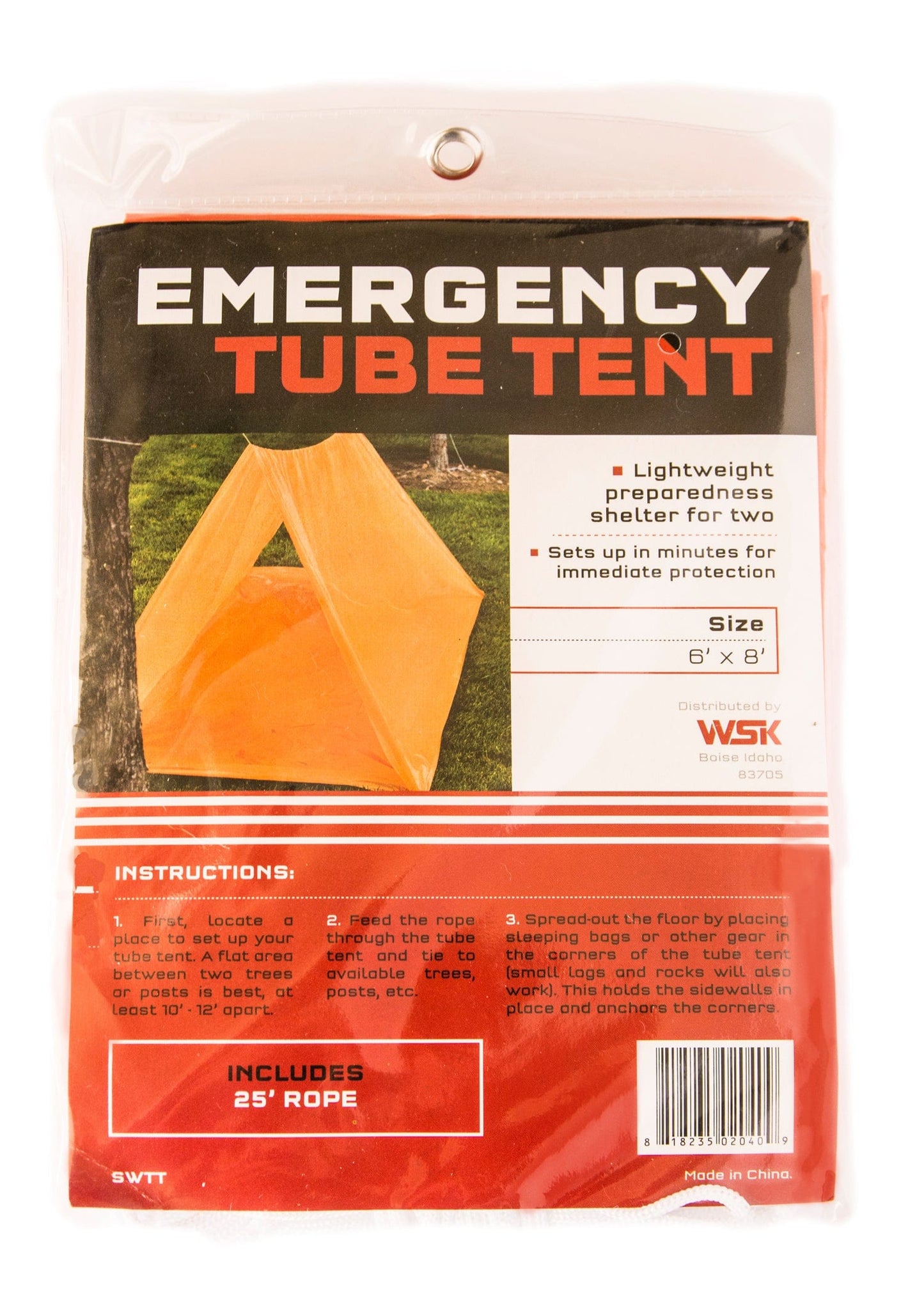 2-person Tube Tent With Cord