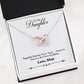 From Mom To Daughter - Interlocking Hearts Pendant Necklace