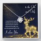 One And Only - Love Knot Necklace - Lighted Mahogany Style Box Option